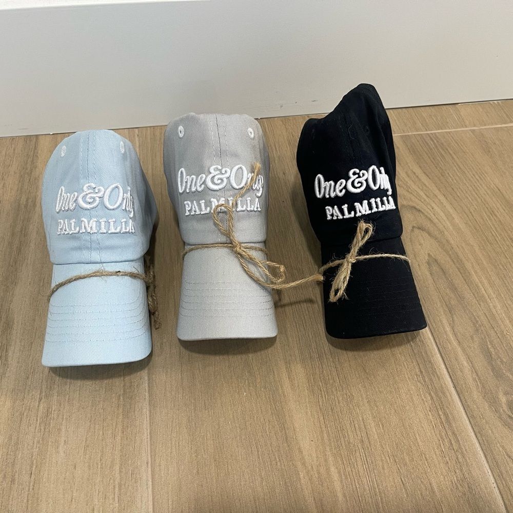 New One & Only Palmilla Caps in Blue, Gray, and Black